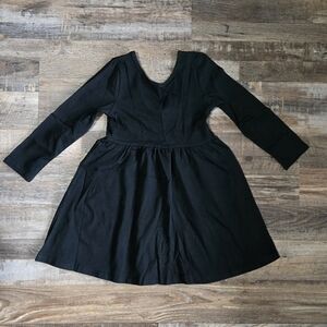 Magical Mamas Long Sleeve Twirl Dress - Black